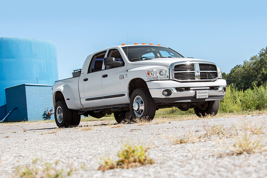 LED Light Kit | Bumper Mount | 20" Black Single Row | White DRL | Ram 2500 (03-18)/3500 (03-18) by Rough Country