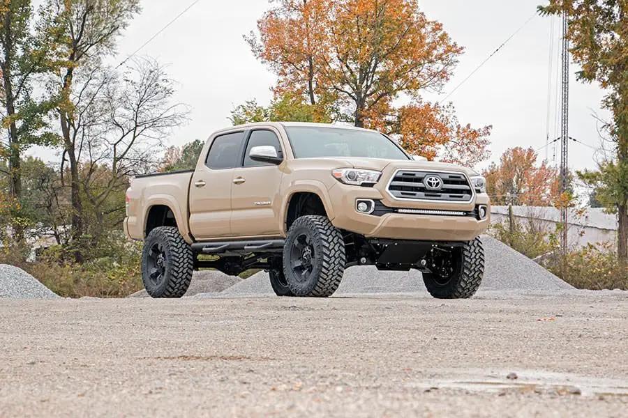LED Light Kit | Lower Grille Mount | 30" Black Single Row | Toyota Tacoma (16-23) by Rough Country