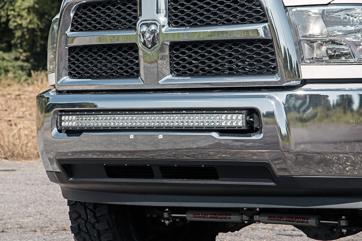 LED Light Kit | Bumper Mount | 40" Black Dual Row | Ram 2500/3500 4WD (11-18) by Rough Country