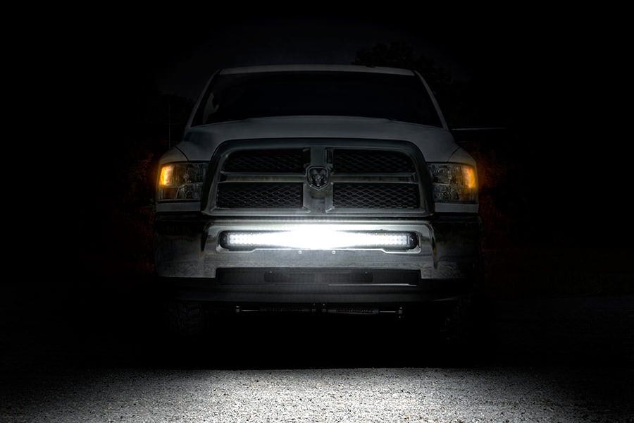 LED Light Kit | Bumper Mount | 40" Black Dual Row | Ram 2500/3500 4WD (11-18) by Rough Country