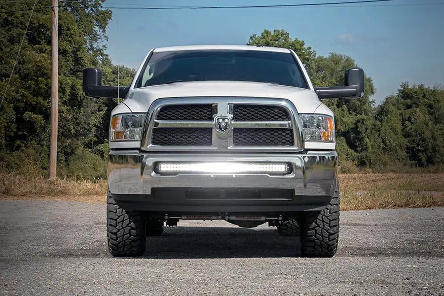 LED Light Kit | Bumper Mount | 40" Black Dual Row | Ram 2500/3500 4WD (11-18) by Rough Country