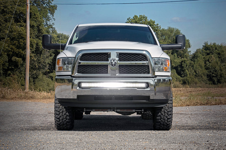 LED Light Kit | Bumper Mount | 40" Black Dual Row | Ram 2500/3500 4WD (11-18) by Rough Country