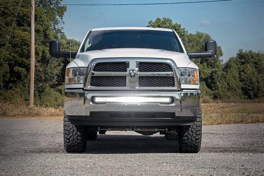 LED Light Kit | Bumper Mount | 40" Black Dual Row | Ram 2500/3500 4WD (11-18) by Rough Country