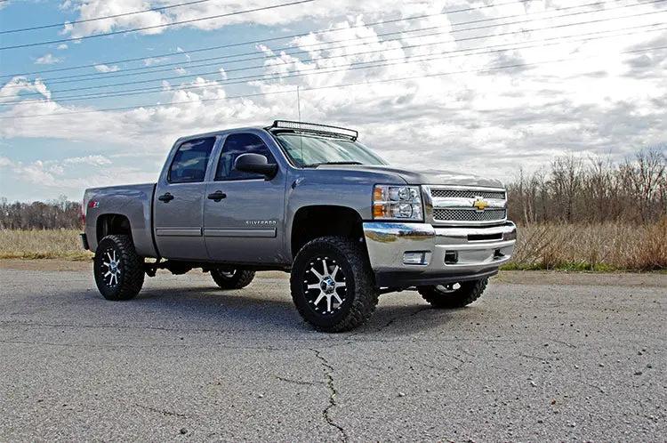 LED Light Mount | Upper Windshield | 50" Curved | Chevy/GMC 1500/1500 SUV/2500HD/3500HD (07-14) by Rough Country