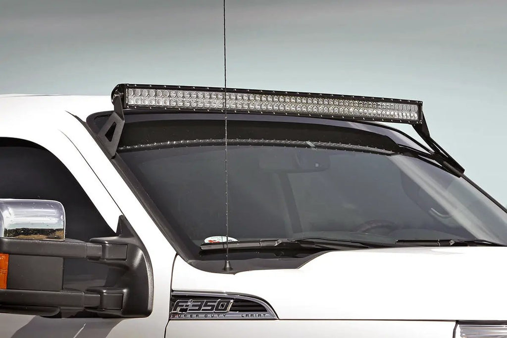 LED Light Mount | Upper Windshield | 54" Curved | Ford F-250/F-350 Super Duty (99-16) by Rough Country