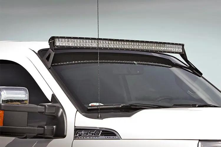 LED Light Mount | Upper Windshield | 54" Curved | Ford F-250/F-350 Super Duty (99-16) by Rough Country