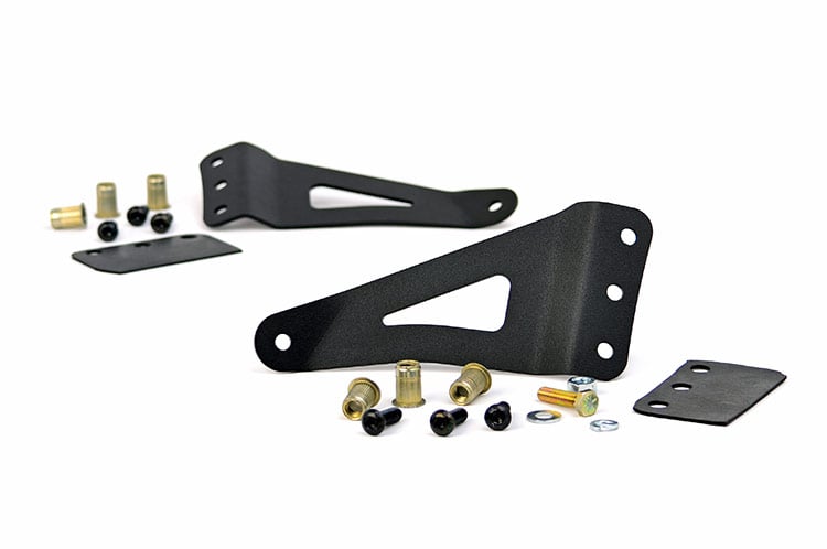 LED Light Mount | Upper Windshield | 50" Curved | Chevy/GMC 1500/1500 SUV/2500HD/3500HD (07-14) by Rough Country