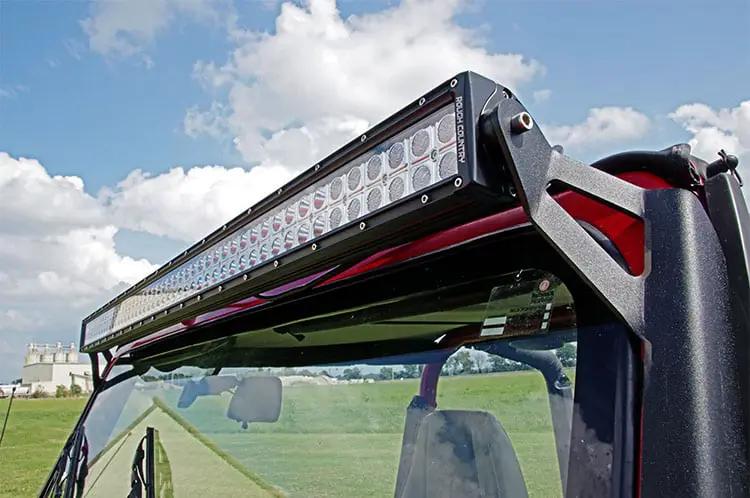 LED Light Mount | Upper Windshield | 50" Straight | Jeep Wrangler YJ (87-95) by Rough Country