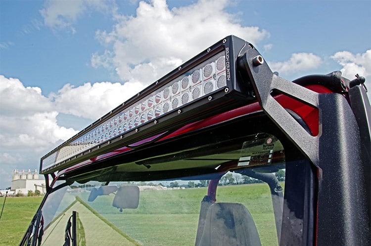 LED Light Mount | Upper Windshield | 50" Straight | Jeep Wrangler YJ (87-95) by Rough Country