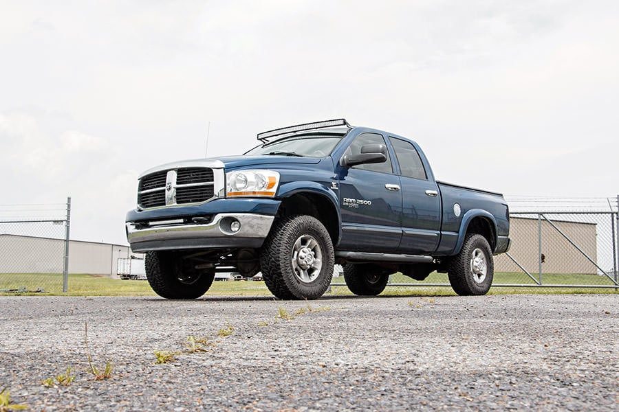 LED Light Mount | Upper Windshield | 54" Curved | Ram 1500 2WD/4WD (02-08) by Rough Country