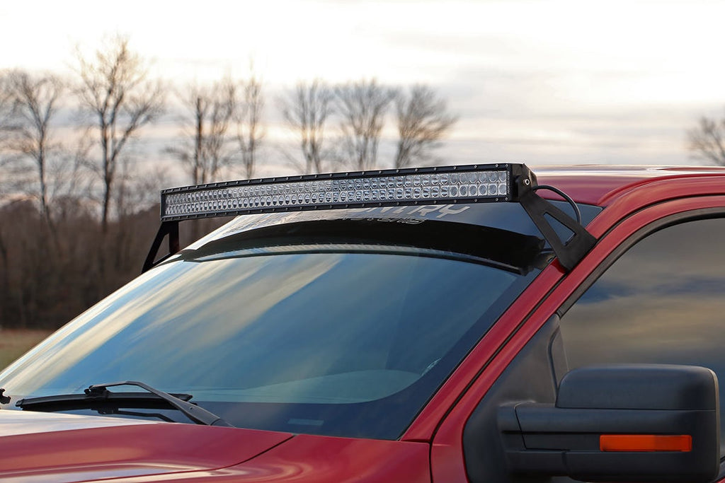 LED Light Mount | Upper Windshield | 54" Curved | Ford F-150 2WD/4WD (04-14) by Rough Country