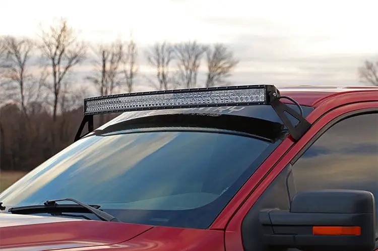 LED Light Mount | Upper Windshield | 54" Curved | Ford F-150 2WD/4WD (04-14) by Rough Country