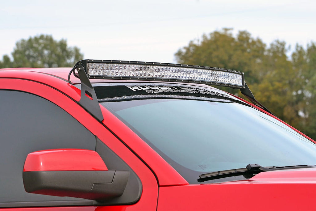 LED Light Mount | Upper Windshield | 54" Curved | Chevy/GMC 1500 (14-18 & Classic) by Rough Country