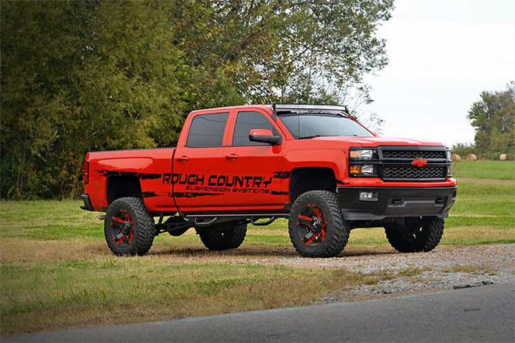 LED Light Mount | Upper Windshield | 54" Curved | Chevy/GMC 1500 (14-18 & Classic) by Rough Country