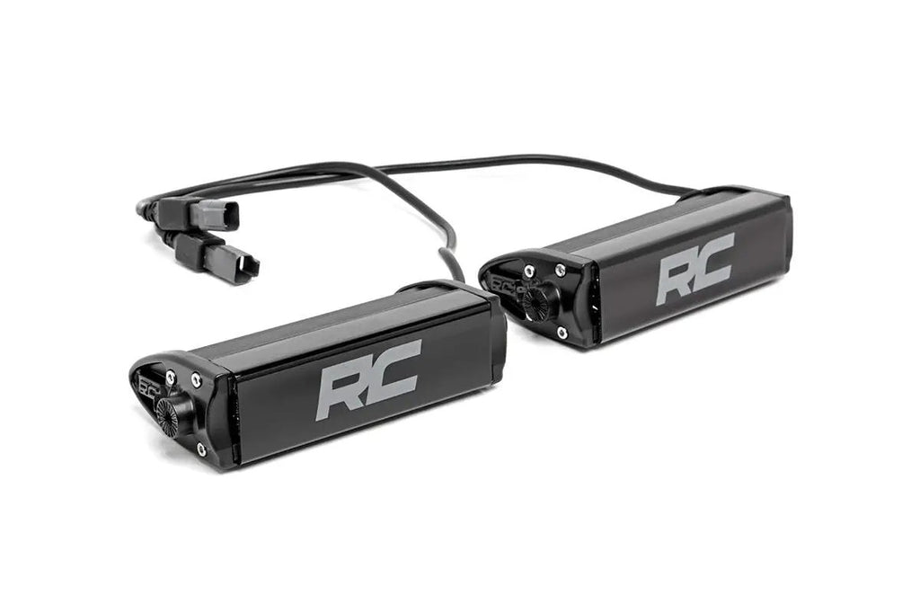 6 Inch Chrome Series LED Light Bar | Single Row | Pair by Rough Country