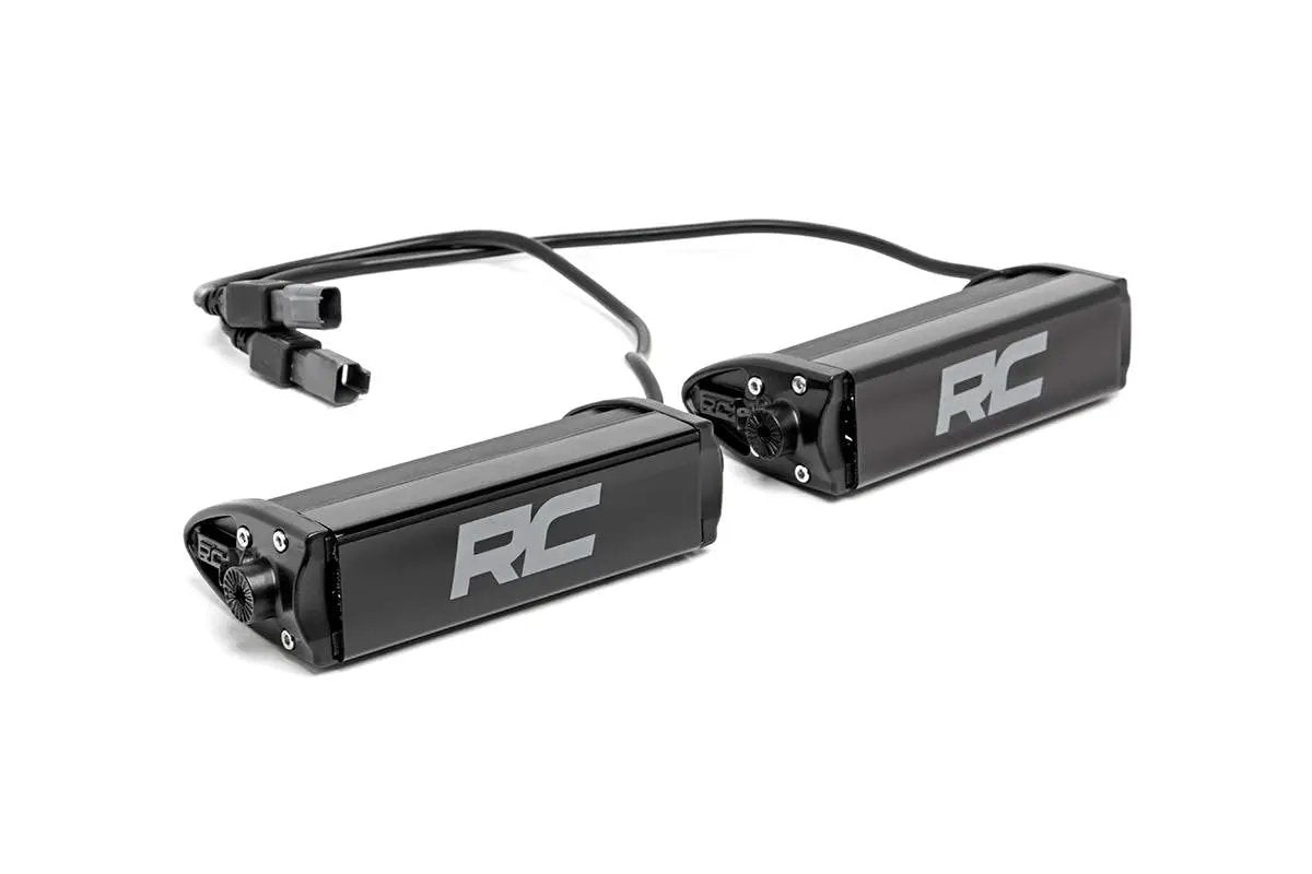 6 Inch Chrome Series LED Light Bar | Single Row | Pair by Rough Country