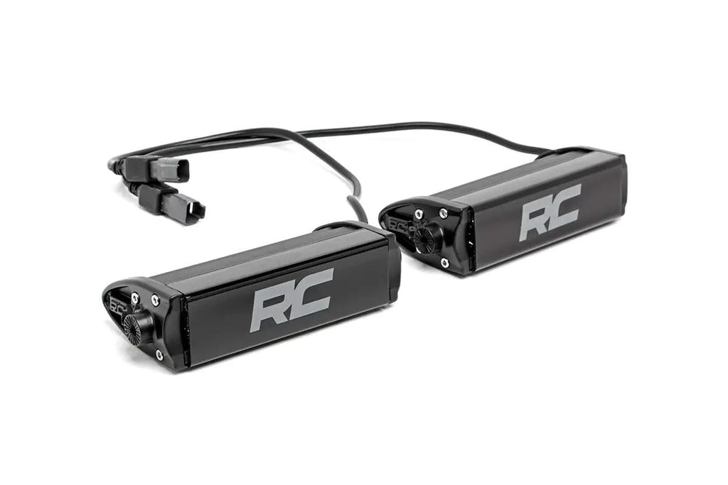 6 Inch Black Series LED Light Bar | Single Row | Pair by Rough Country