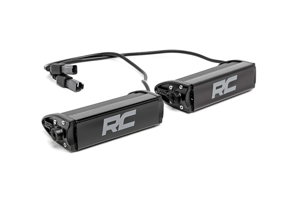 6 Inch Chrome Series LED Light Bar | Single Row | Pair by Rough Country
