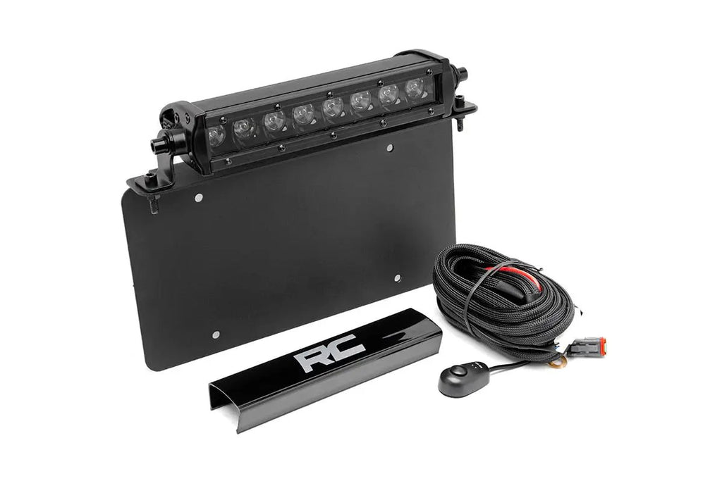LED Light Kit | License Plate Mount | 8" Single Row Black Series by Rough Country