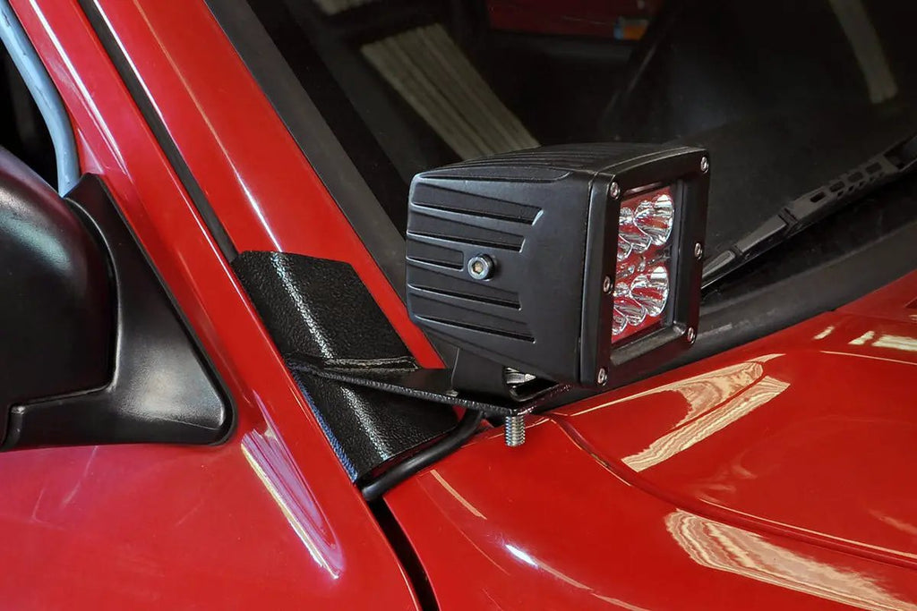 LED Light Mount | Lower A-Pillar | Pod Pair | Jeep Cherokee XJ 2WD/4WD (84-01) by Rough Country