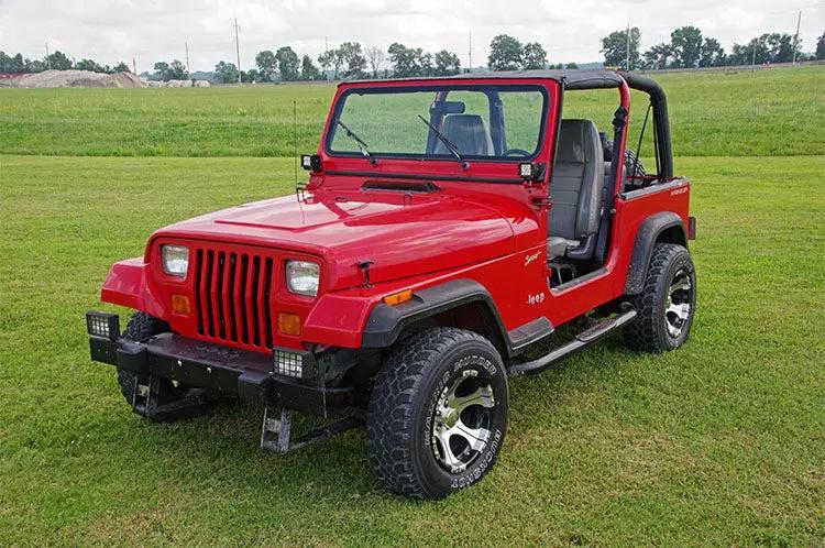 LED Light Mount | Lower Windshield | Pod Pair | Jeep Wrangler YJ 4WD (87-95) by Rough Country