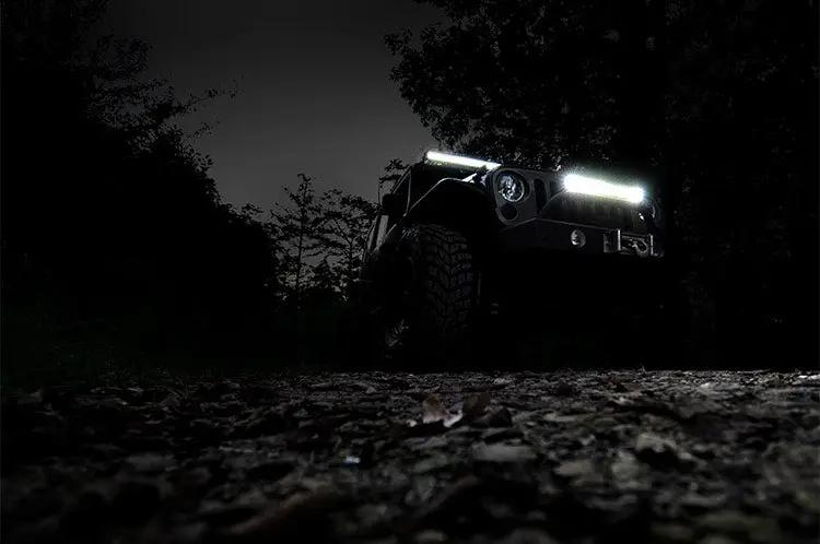 20 Inch Chrome Series LED Light Bar | Dual Row | Amber DRL by Rough Country