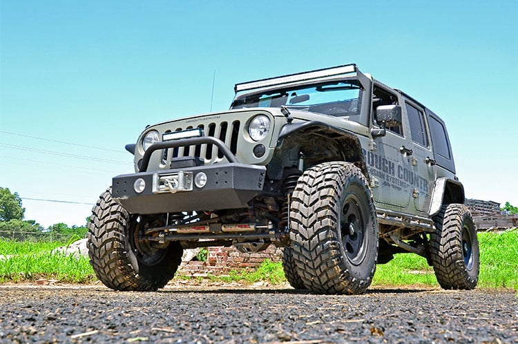LED Light Mounts | Upper Windshield | 50" | Jeep Wrangler JK/Wrangler Unlimited (07-18) by Rough Country
