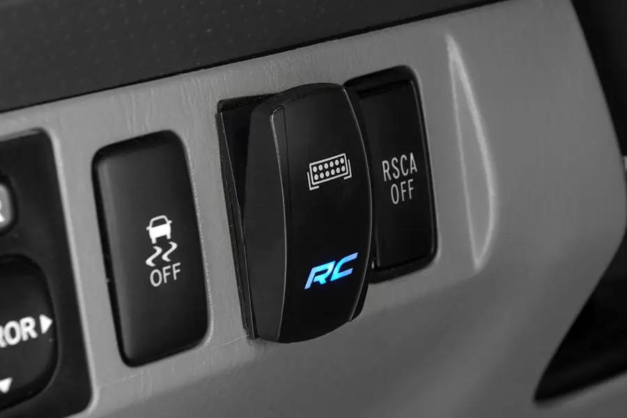 Rocker Switch | 2x1 with Logo | Blue Back Light by Rough Country