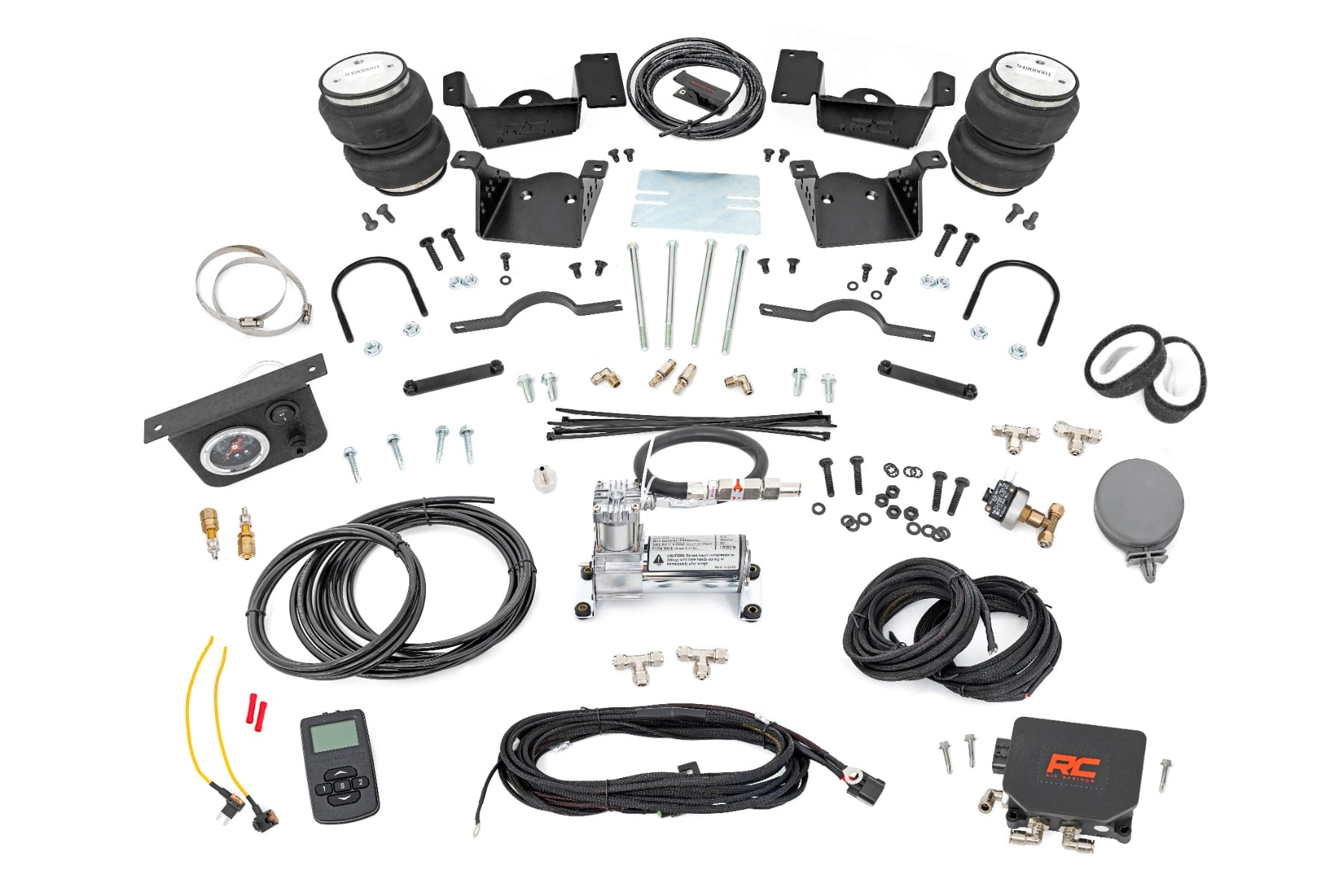 Air Spring Kit w/compressor | Wireless Controller | Chevy/GMC 2500HD/3500HD (20-26) by Rough Country