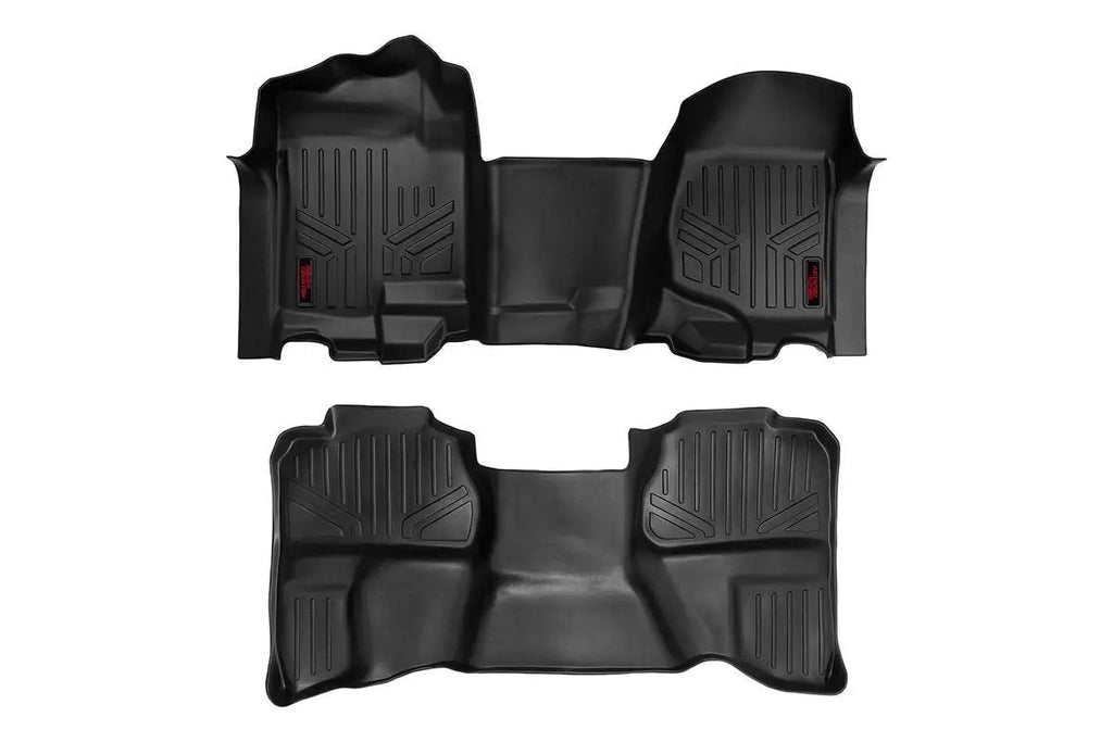 Floor Mats | FR & RR | OV Hump | Ext Cb | Chevy/GMC 1500/2500HD (07-14) by Rough Country