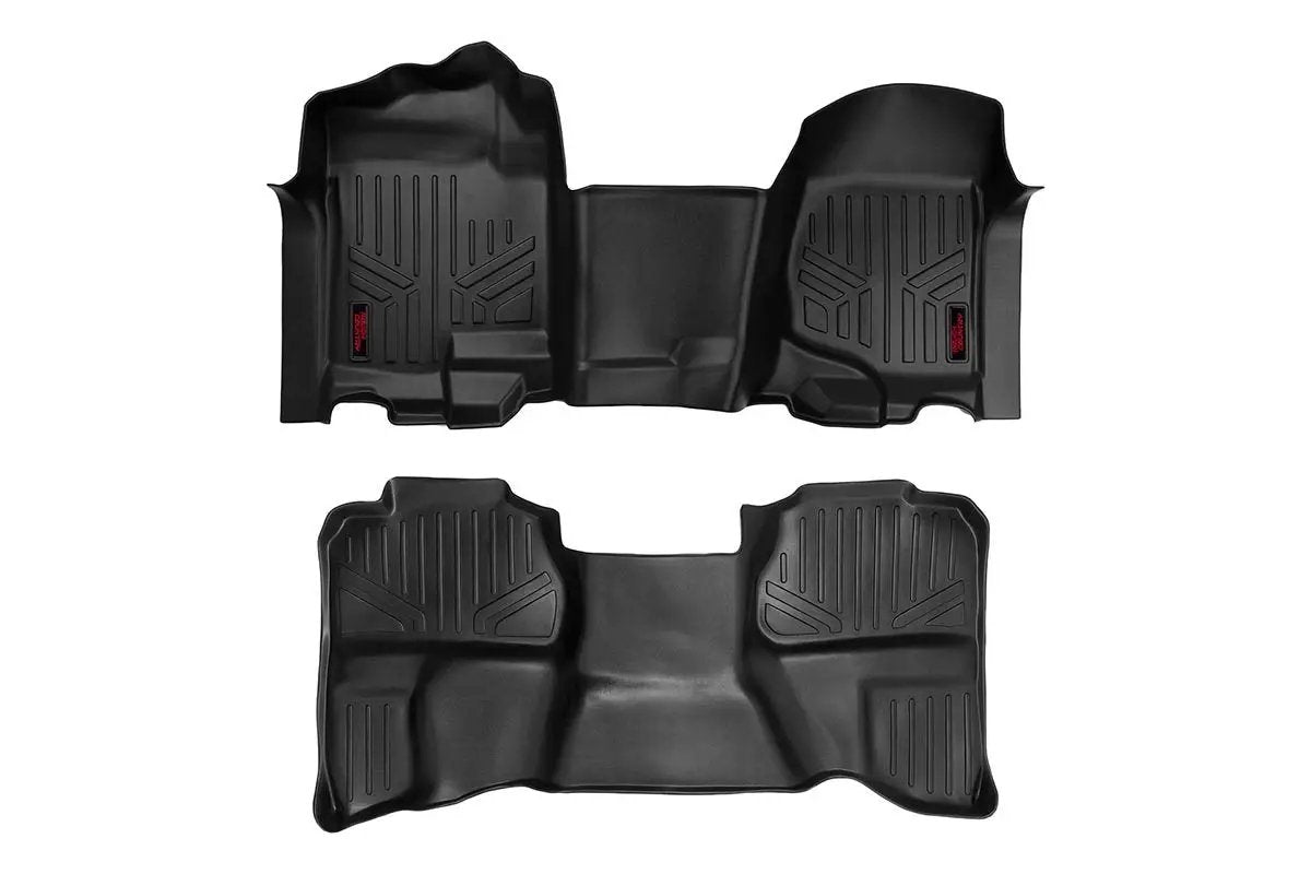 Floor Mats | FR & RR | OV Hump | Ext Cb | Chevy/GMC 1500/2500HD (07-14) by Rough Country