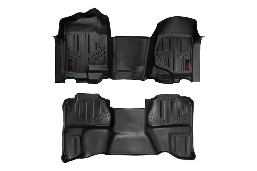 Floor Mats | FR & RR | OV Hump | Ext Cb | Chevy/GMC 1500/2500HD (07-14) by Rough Country