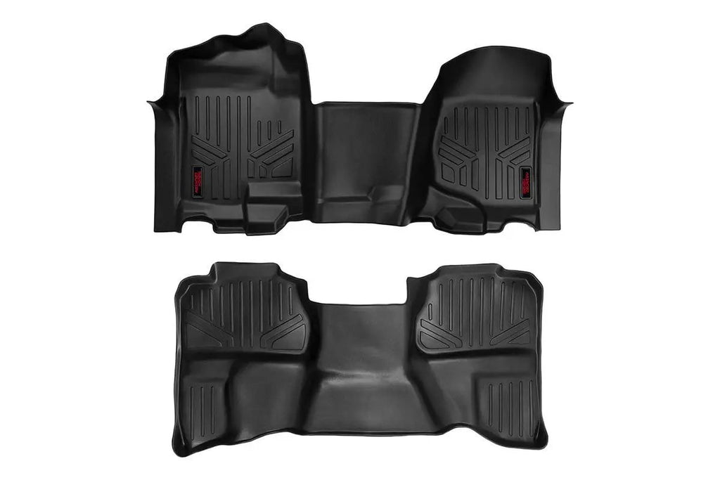Floor Mats | FR & RR | OV Hump | Ext Cb | Chevy/GMC 1500/2500HD (07-14) by Rough Country