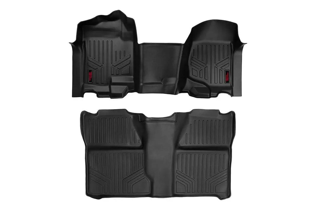 Floor Mats | FR & RR | OV Hump | Crew | Chevy/GMC 1500/2500HD (07-14) by Rough Country