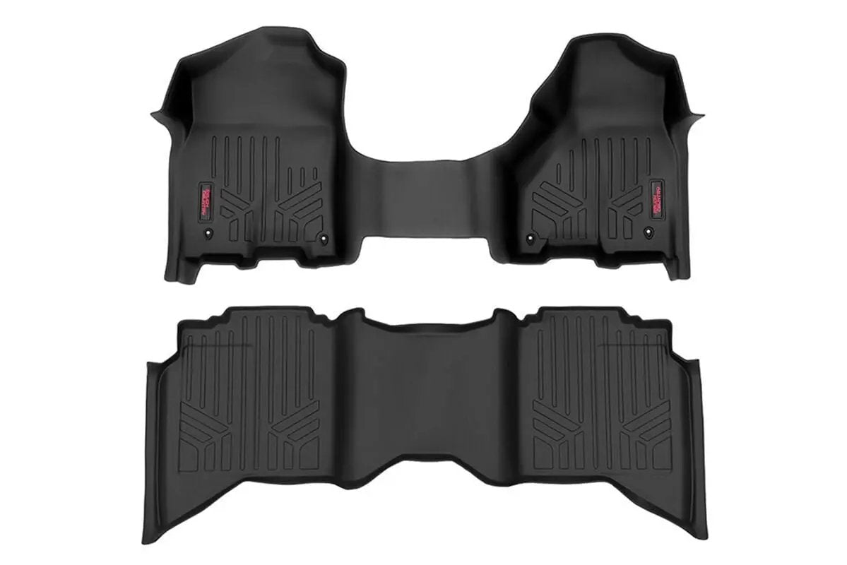 Floor Mats | FR & RR | Crew/Mega Cab | Ram 1500 2WD/4WD (2012-2018 & Classic) by Rough Country