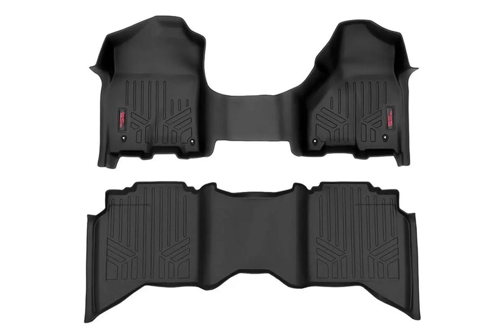 Floor Mats | FR & RR | Crew/Mega Cab | Ram 1500 2WD/4WD (2012-2018 & Classic) by Rough Country
