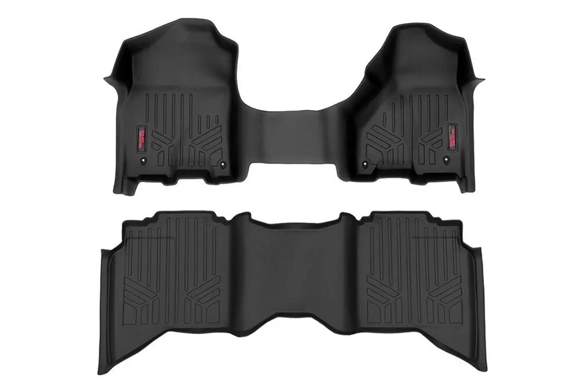 Floor Mats | FR & RR | Crew/Mega Cab | Ram 1500 2WD/4WD (2012-2018 & Classic) by Rough Country
