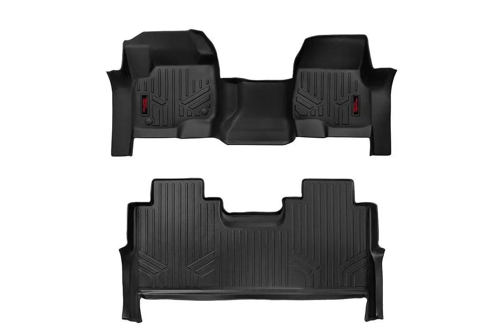 Floor Mats | FR & RR | FR Bench | Ford F-250/F-350 Super Duty 2WD/4WD (17-26) by Rough Country