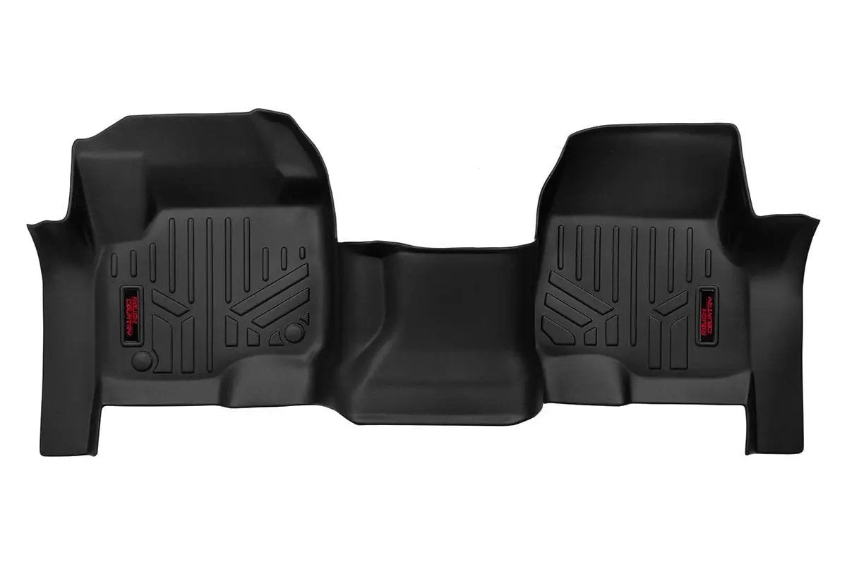 Floor Mats | Front | Over Hump | Ford F-250/F-350 Super Duty 2WD/4WD (17-26) by Rough Country