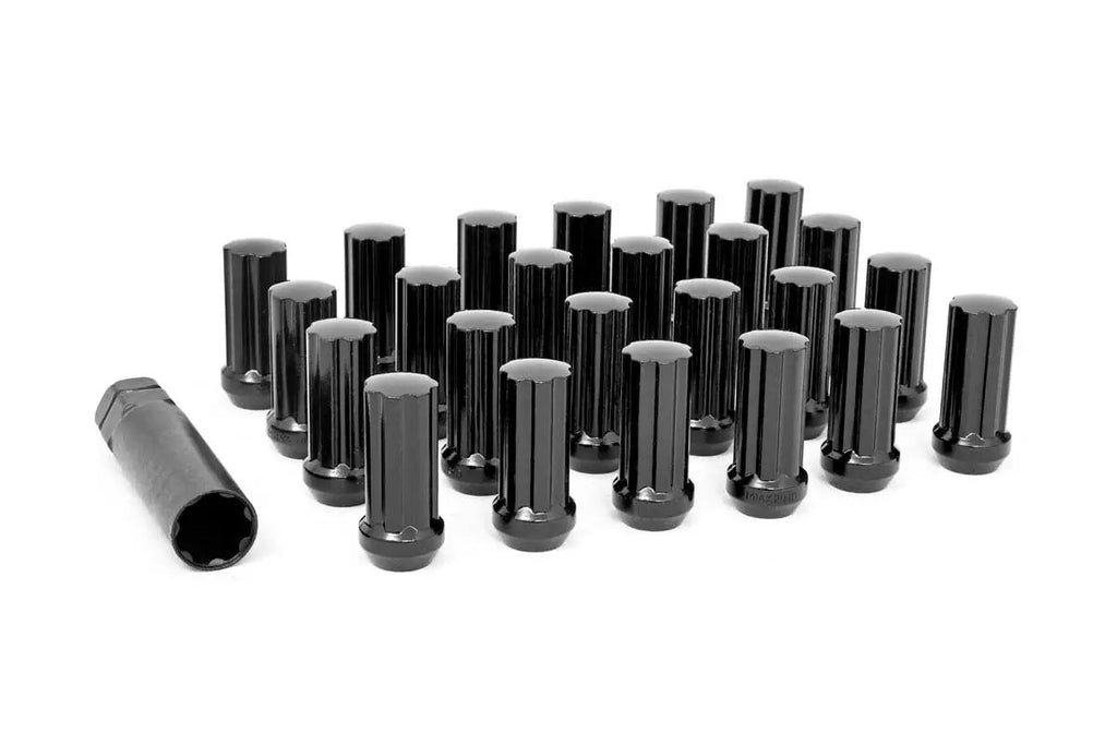 M14 x 2.0 Lug Nut Set of 24 | Black by Rough Country