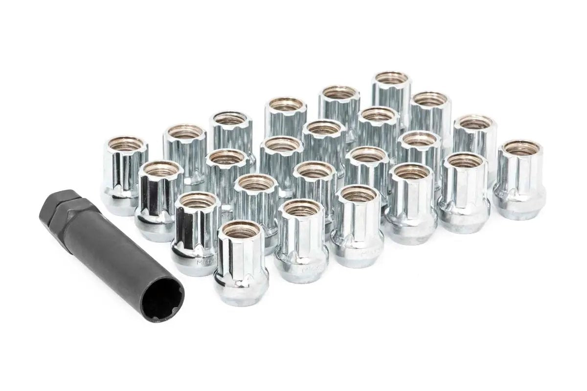 M14 x 1.5 Lug Nut Set of 32 | Chrome | Open End by Rough Country