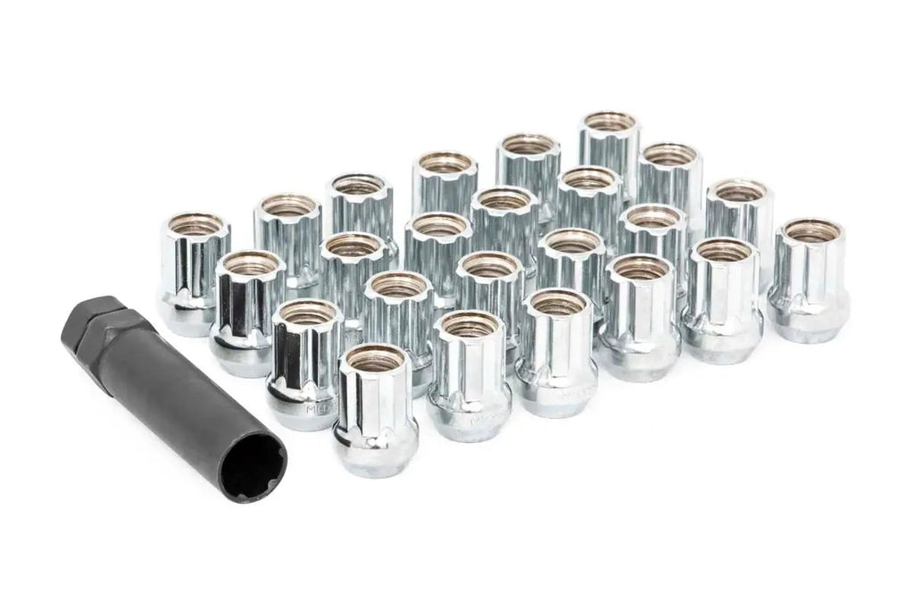 M12 x 1.5 Lug Nut Set of 24 |Chrome | Open End by Rough Country