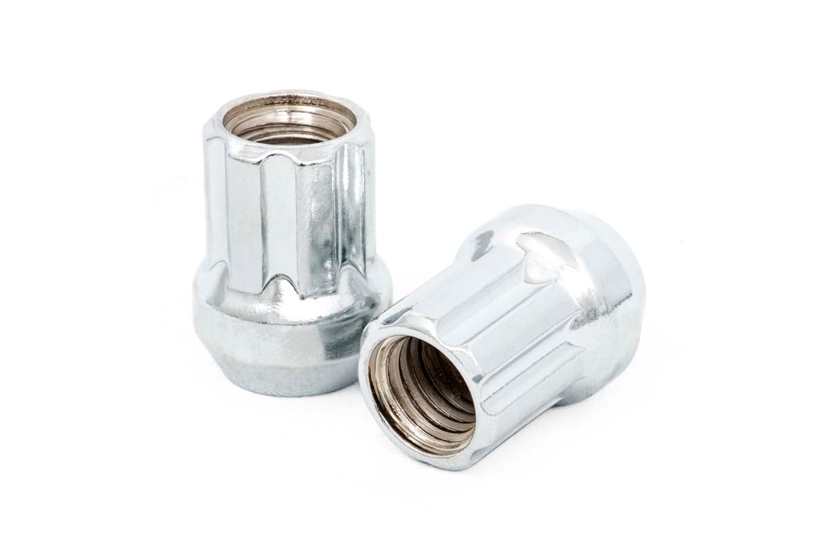 M14 x 2.0 Lug Nut Set of 24 | Chrome | Open End by Rough Country