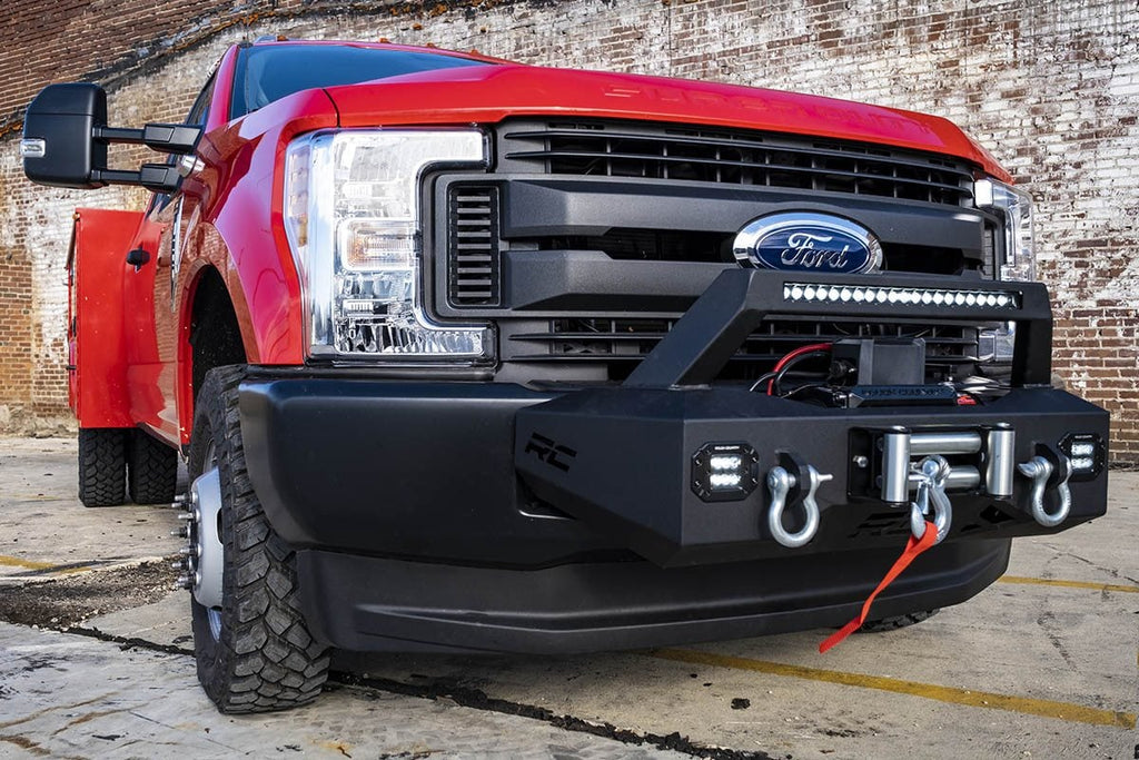 EXO Winch Mount Kit | Ford F-250/F-350 Super Duty 2WD/4WD (2017-2020) by Rough Country