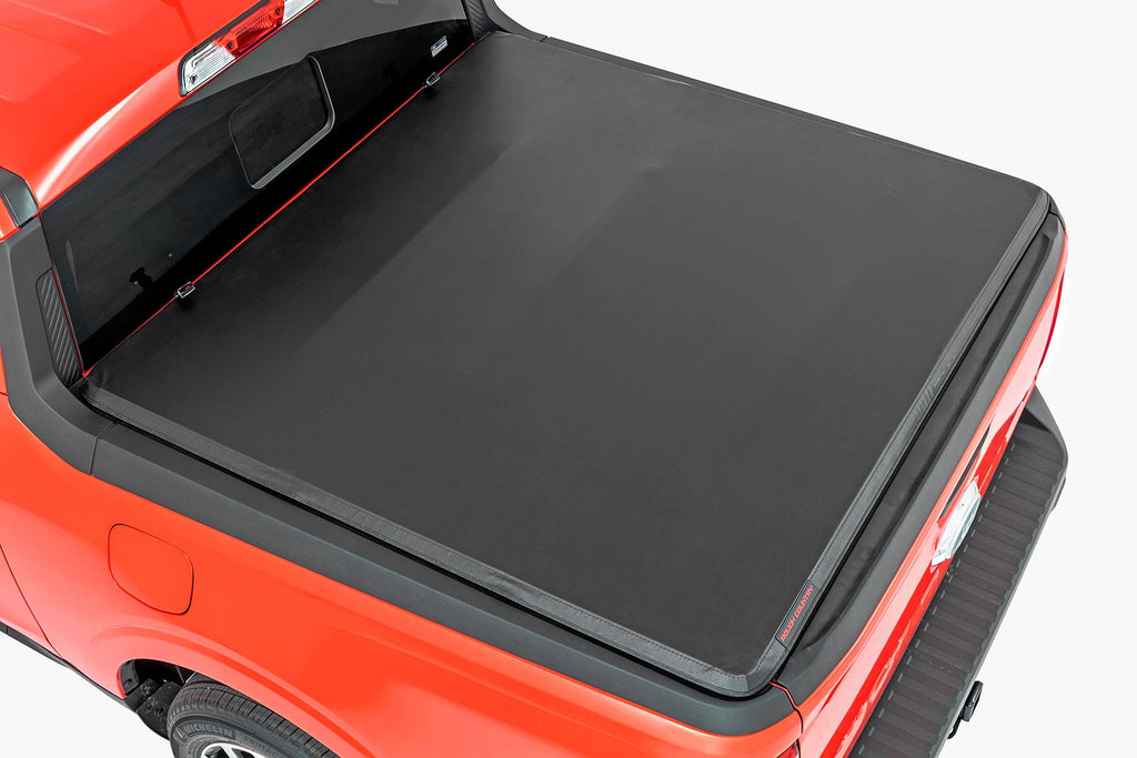 Soft Tri-Fold Bed Cover | 4'6" Bed | Ford Maverick 2WD/4WD (2022-2026) by Rough Country
