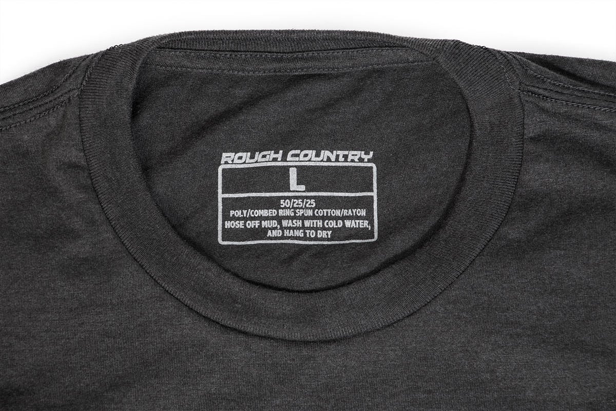 Rough Country T-Shirt | Horizontal Tread | Grey | 2XL by Rough Country