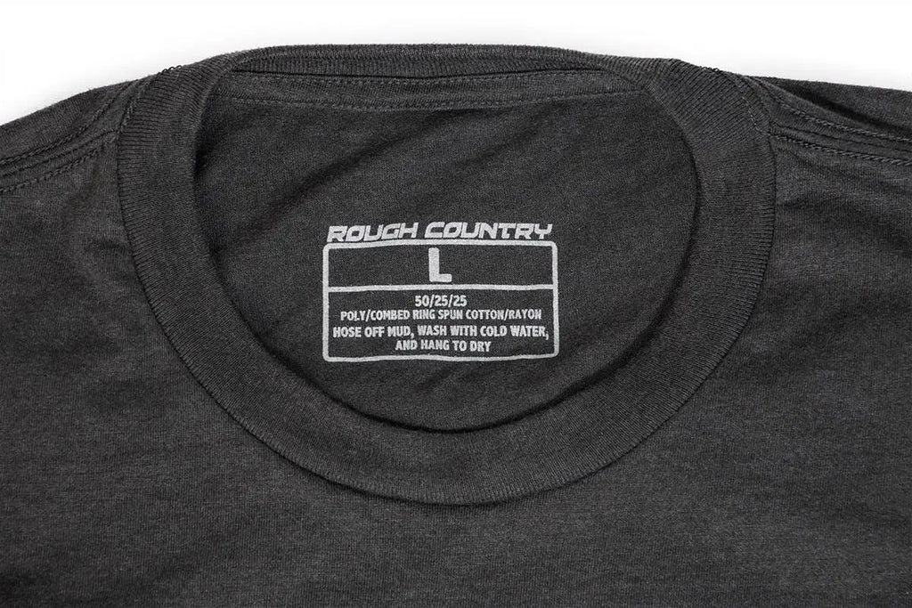 Rough Country T-Shirt | Horizontal Tread | Grey | XL by Rough Country