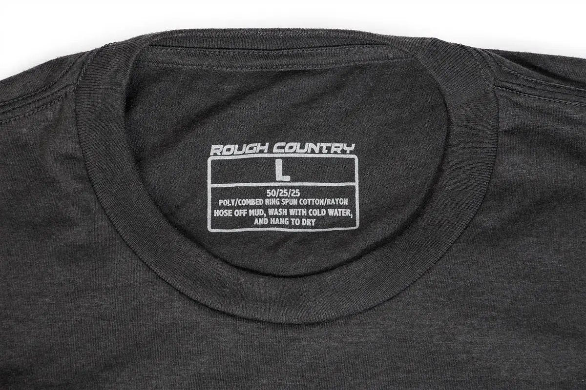 Rough Country T-Shirt | Born & Raised | Black | 2XL by Rough Country