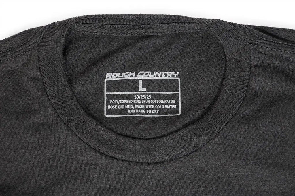 Rough Country T-Shirt | Born & Raised | Black | 2XL by Rough Country