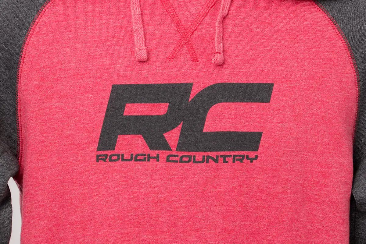 Rough Country Hoodie | Heater | Red/Gray | XL by Rough Country